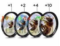 52 58MM 1 2 4 10x close-up lens magnifier magnifying glass macro shooting filter gopro 4 3