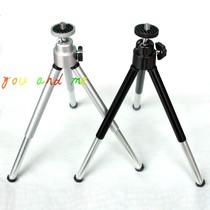 Metal mini tripod camera mobile phone holder desktop two-section retractable bracket mini pocket tripod portable