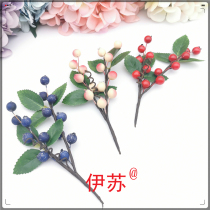 Fake Flowers Plastic Decoration Emulation Fruit Small Bouquet Handmade DIY Accessories Material Kindergarten Adornment