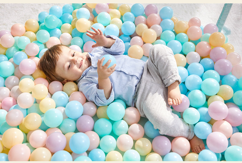 aimecor海洋球加厚弹力泡泡球宝宝玩具婴儿彩色球儿童玩具球池