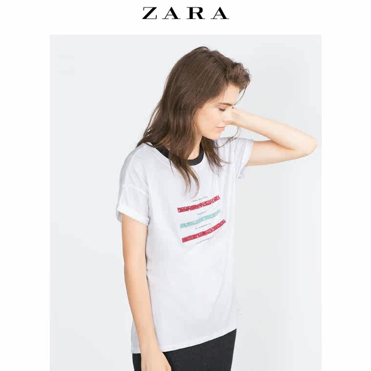 ZARA TRF 女装 亮色 T 恤 00264278250