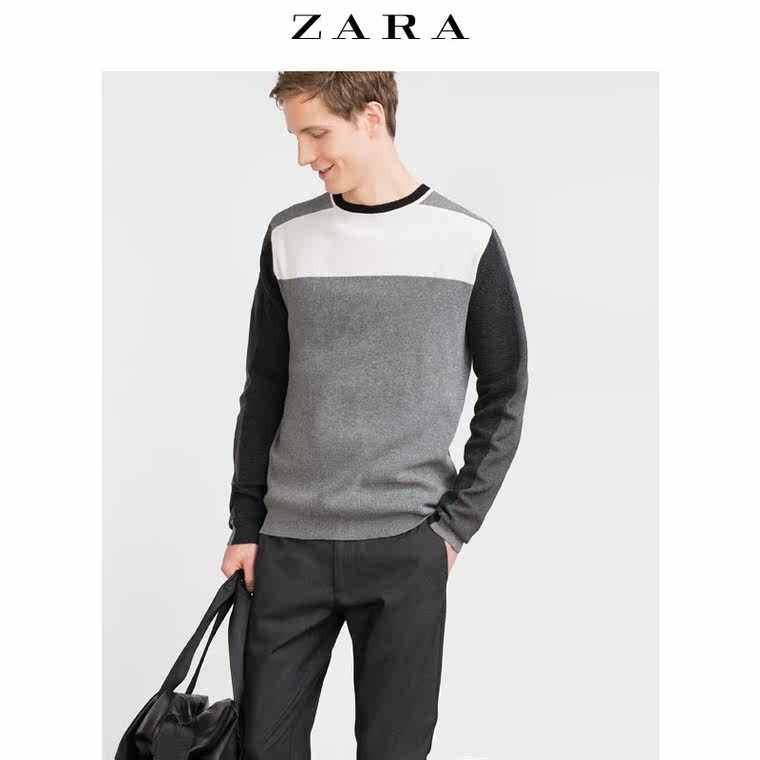 ZARA 男装 纹理针织衫 00458306802