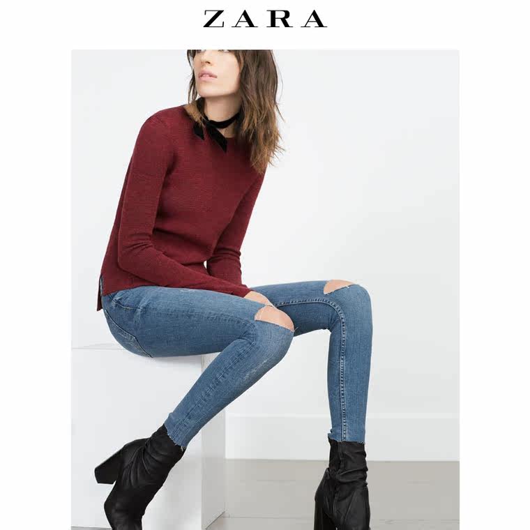 ZARA 女装 牛仔裤 06840245400