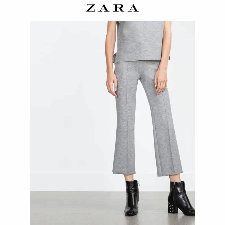 ZARA 女装 及踝长裤 07568225809