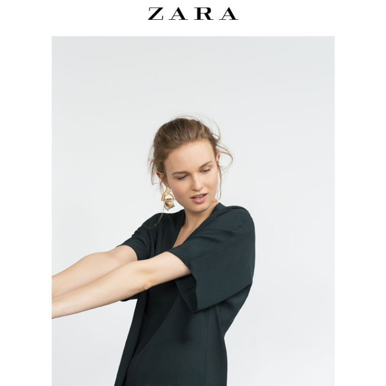 ZARA 女装 V 领长衫 03666152552