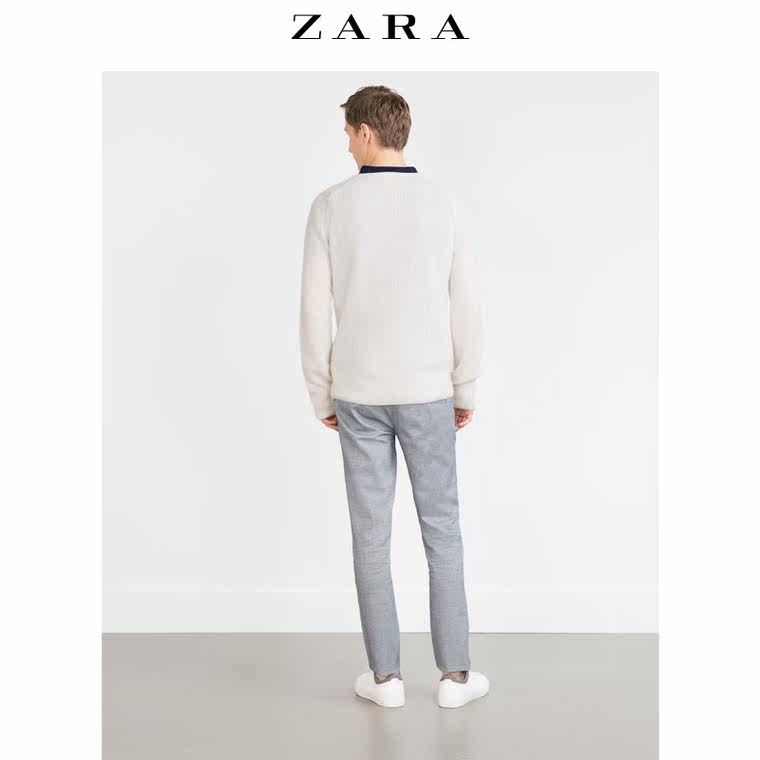 ZARA 男装 纹理长裤 06416300401