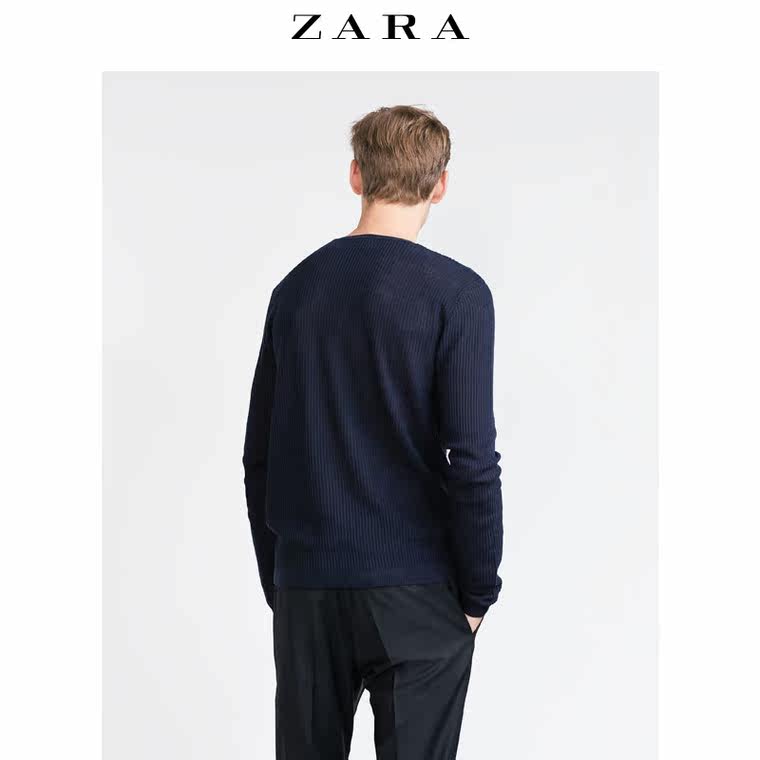 ZARA 男装 纹理针织衫 00693322401