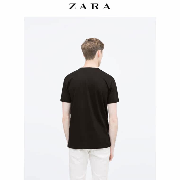 ZARA 男装 V 领 T 恤 00722301800