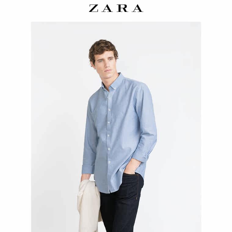 ZARA 男装 红色标签衬衫 09114300400