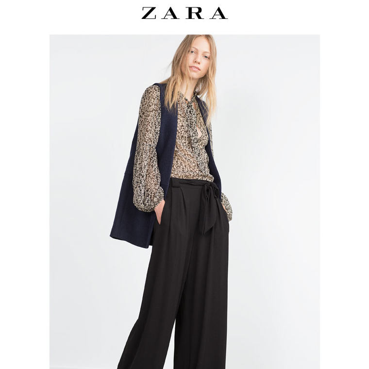 ZARA TRF 女装 吊裆长裤 07288301800