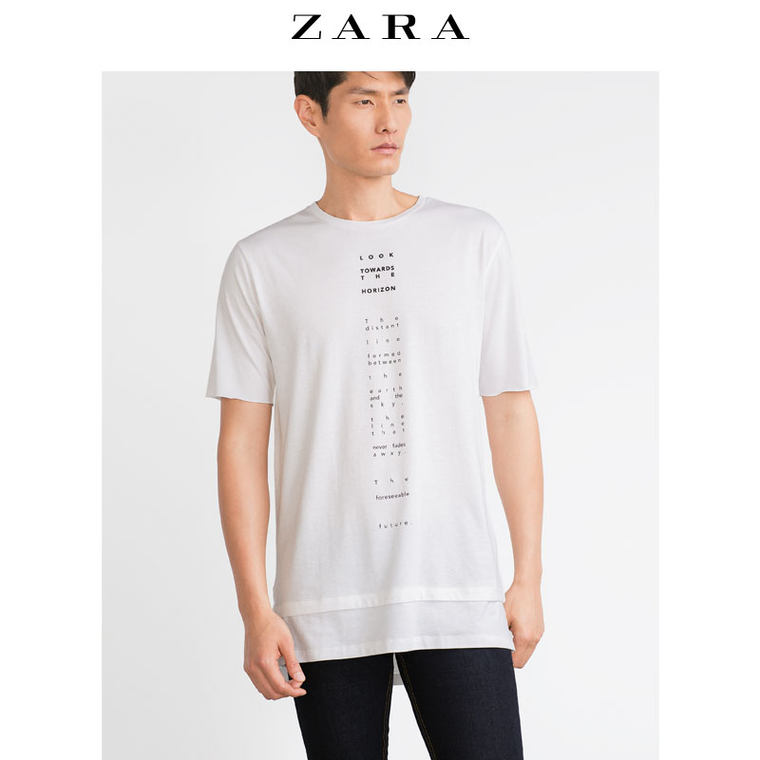 ZARA男装 印花 T 恤 01165301250