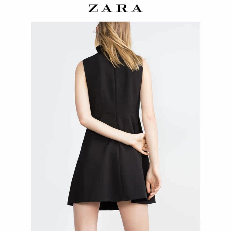 ZARA 女装 拼接连衣裙 04437247800