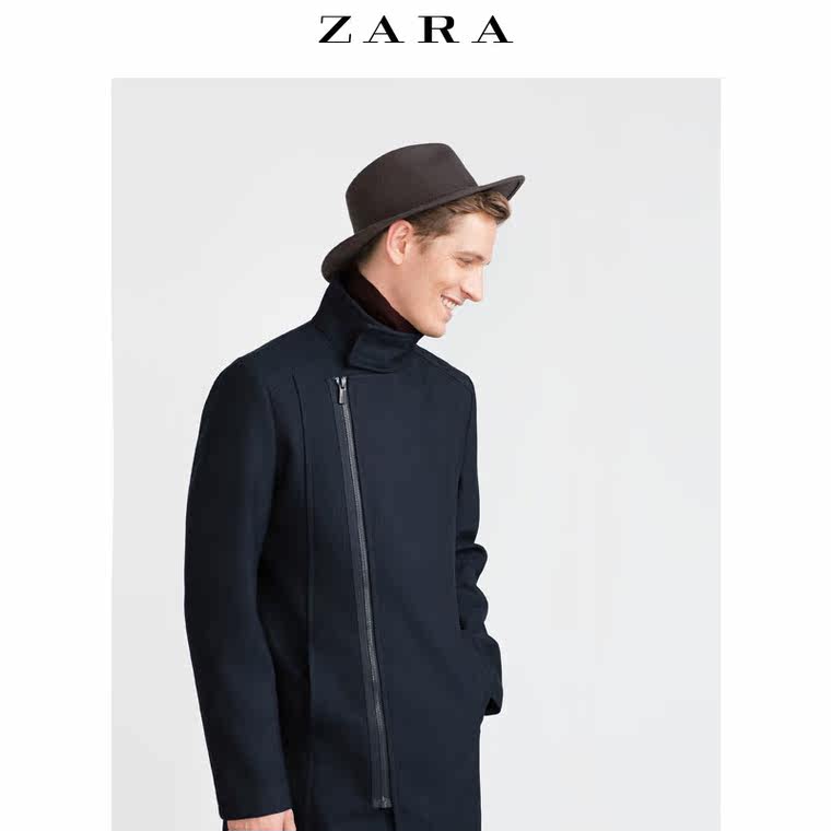 ZARA 男装 藏青色外套 00706309401