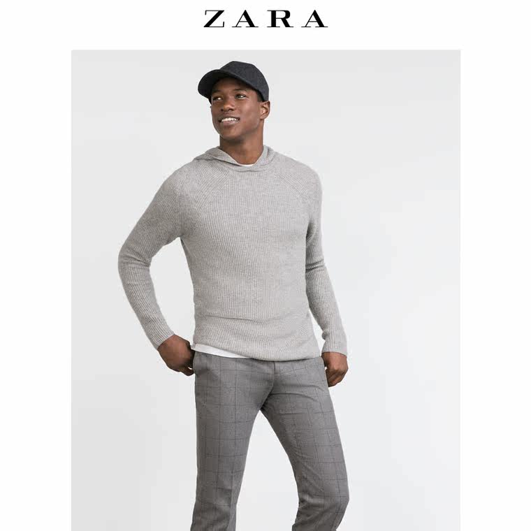 ZARA 男装 连帽开士米针织衫 00367321803