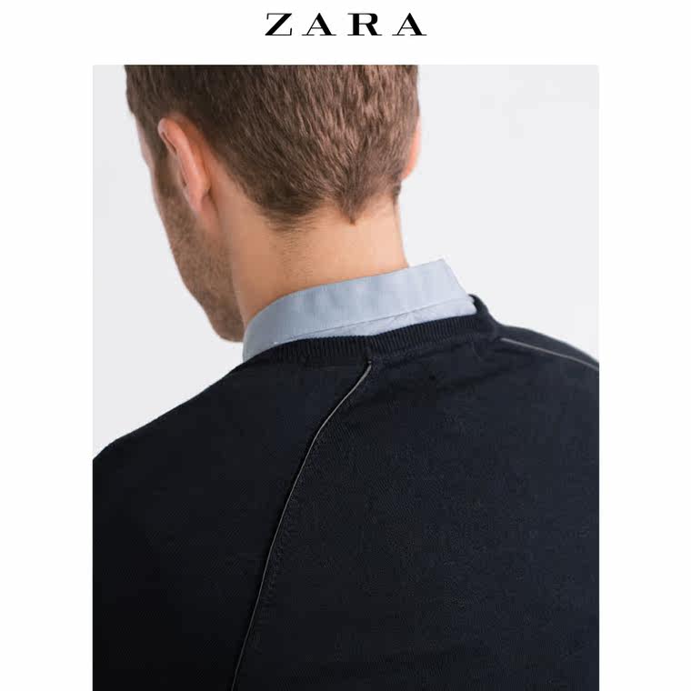 ZARA 男装  粘纤针织衫 05755303401