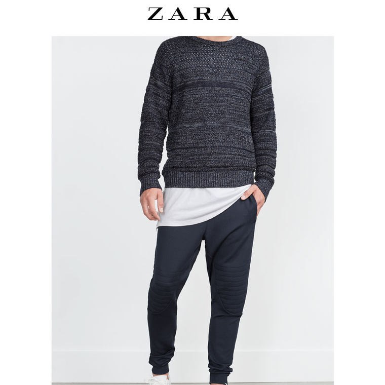 ZARA 男装 侧带饰长裤 06096300400