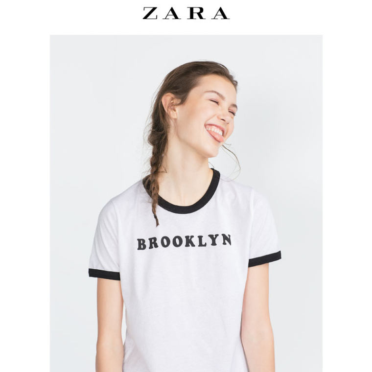 ZARA TRF 女装 复古 T 恤 05643275800