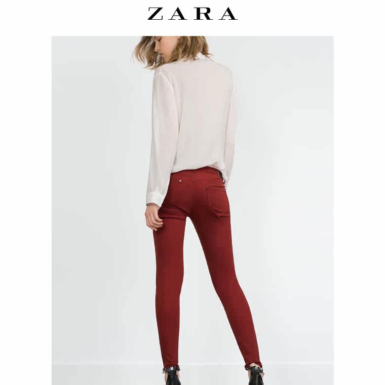 ZARA 女装 高弹力骑士牛仔裤 05899162658