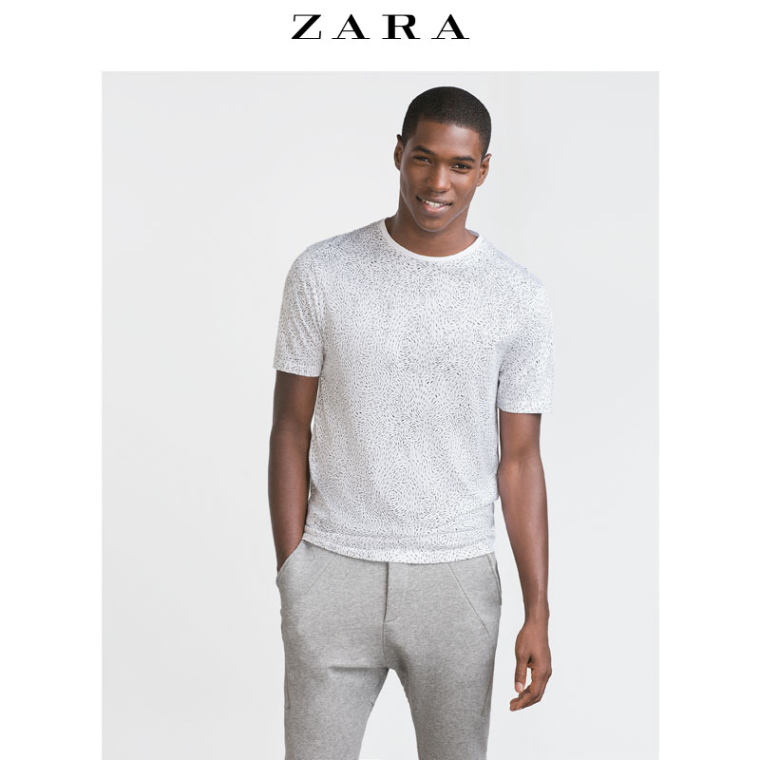 ZARA 男装 字母 T 恤  00495309250