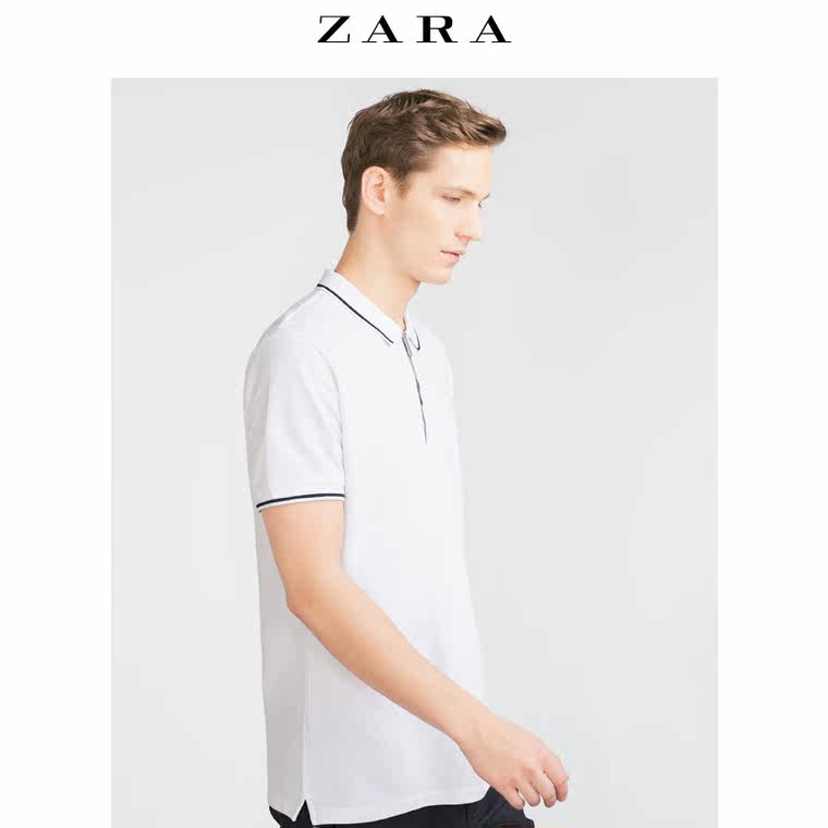 ZARA 男装 拉链马球衫 00761304250