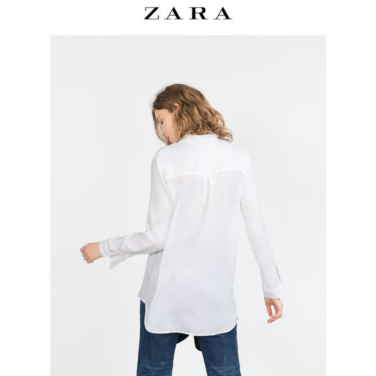 ZARA 女装 加大码衬衫 01639169250