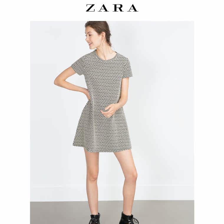 ZARA TRF 女装 提花连衣裙 05039289020