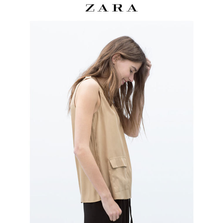 春夏折扣 ZARA 女装 口袋耐穿上衣 00605026704