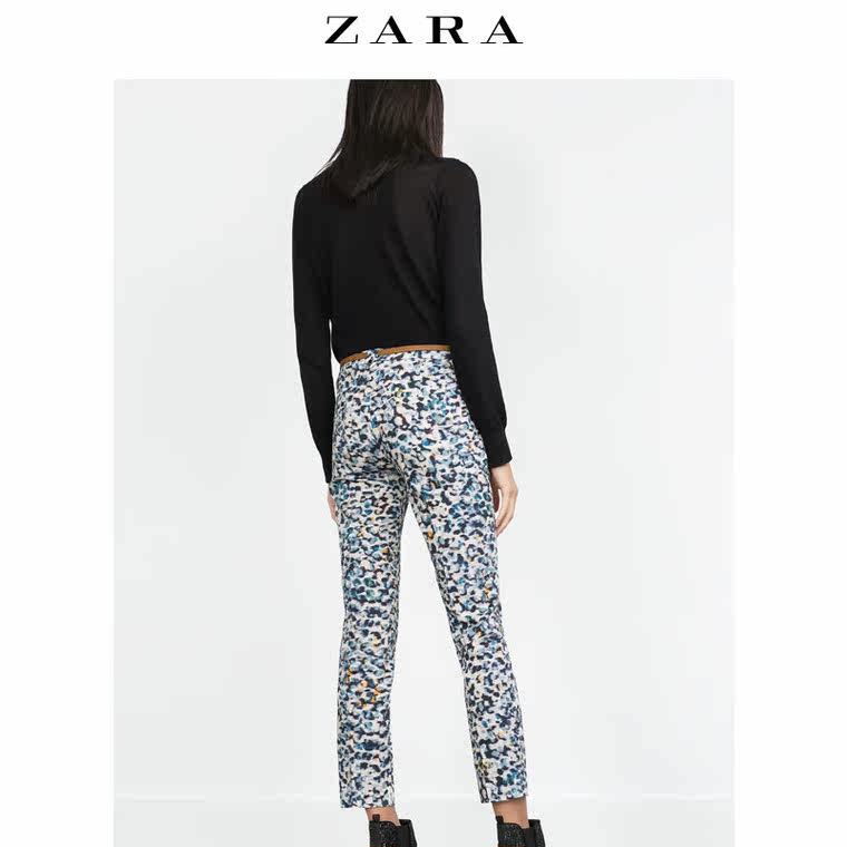 ZARA 女装 印花长裤 07827083330