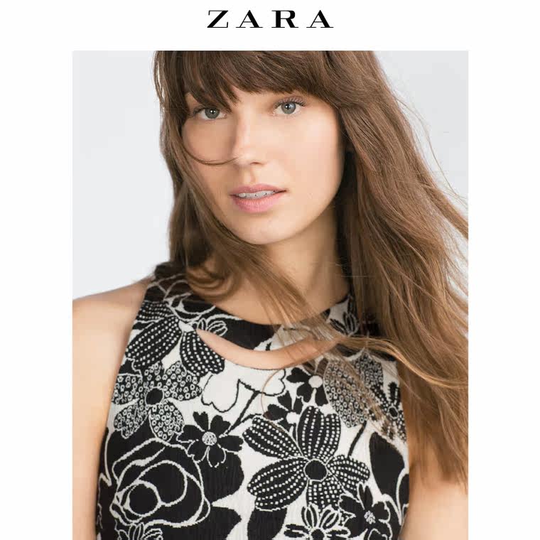 ZARA 女装 提花连衣裙 07759236093