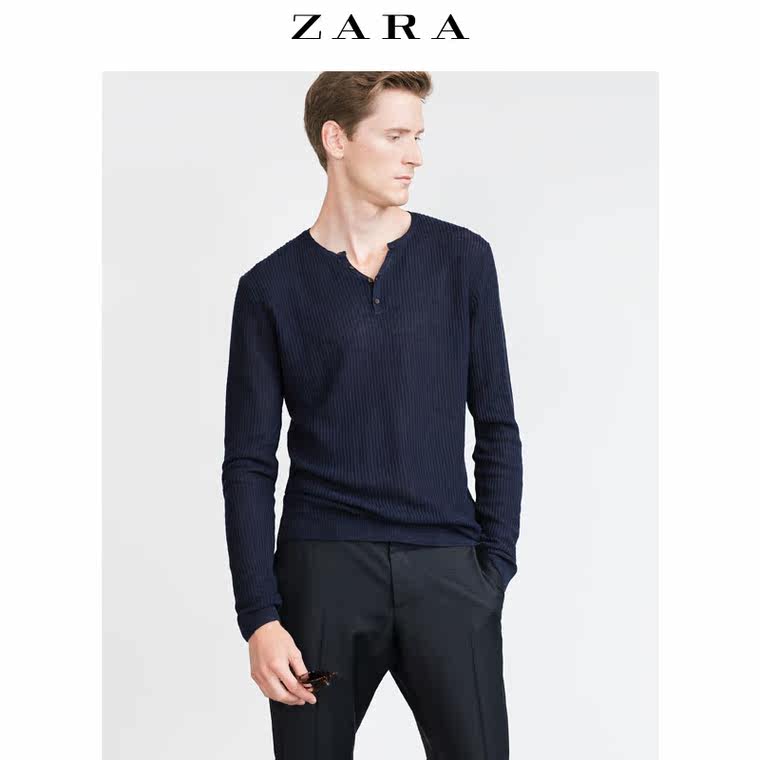 ZARA 男装 纹理针织衫 00693322401