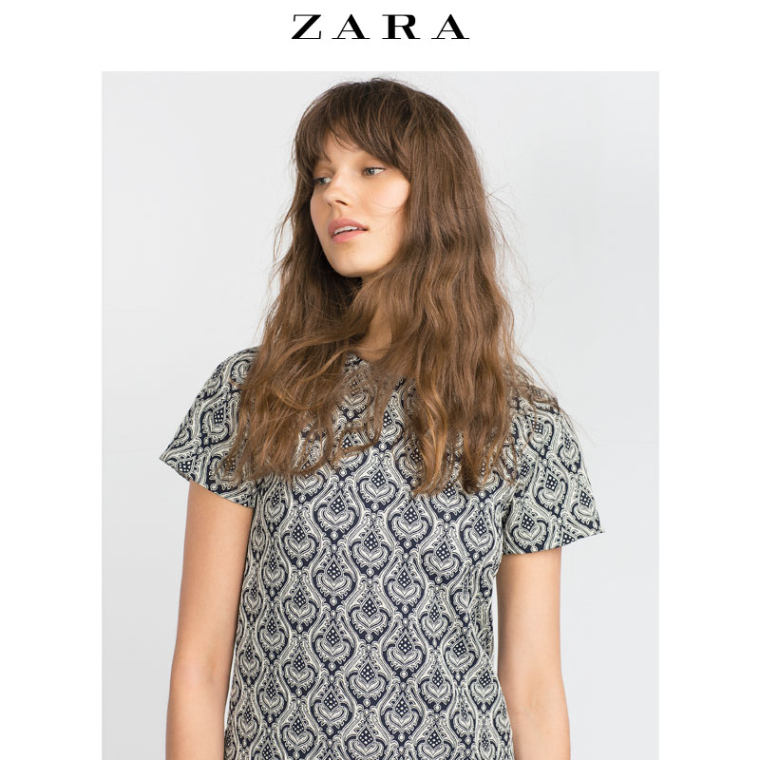 ZARA 女装 提花连衣裙 03564151080