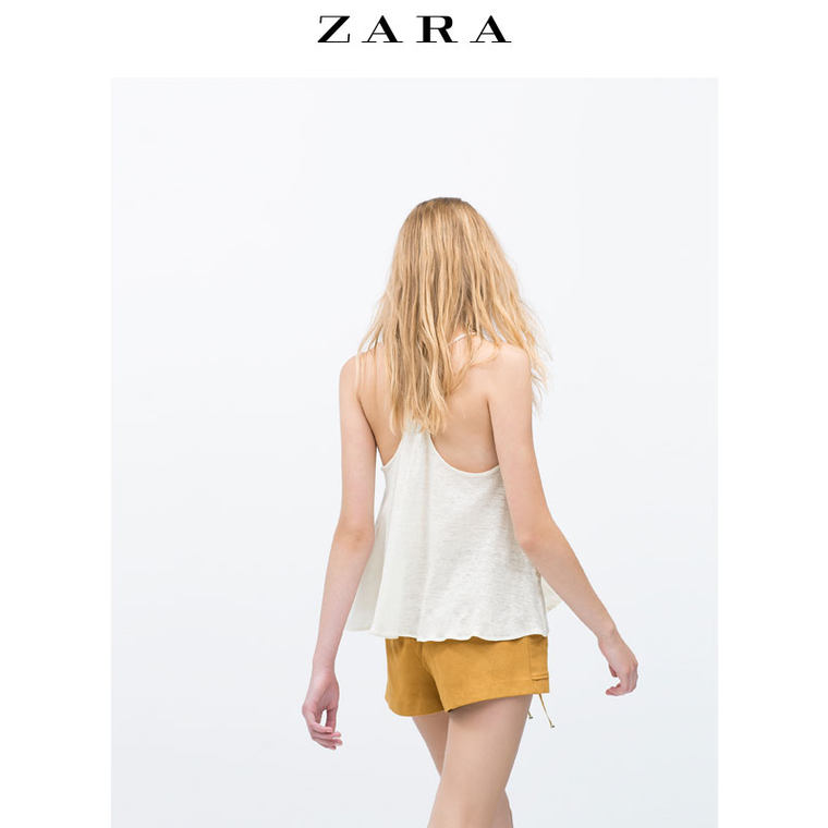 春夏折扣 ZARA TRF 女装 蕾丝装饰上衣 00485002251