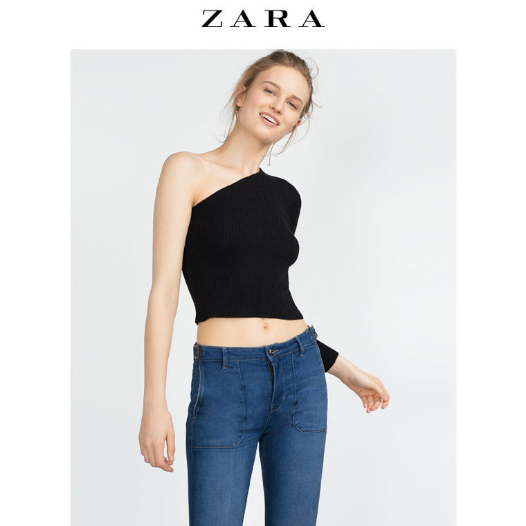 ZARA 女装 不对称针织衫 00367100800