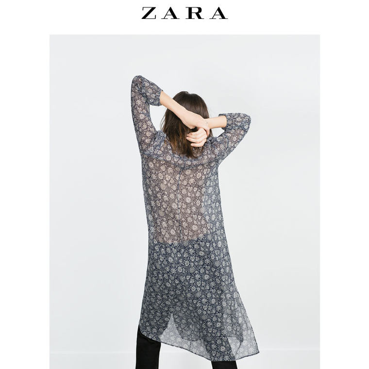 ZARA 女装 长衫式连身裙 02298152407