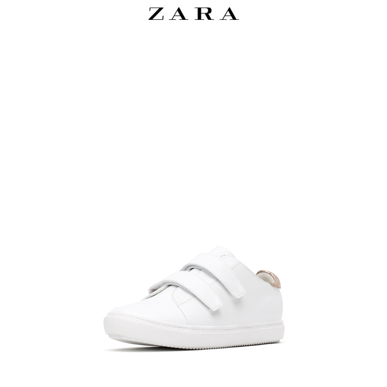 ZARA TRF 女鞋  玫瑰金色细节运动鞋 17702001001