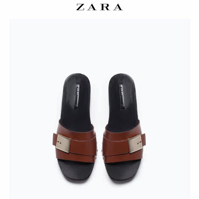 ZARA TRF 女鞋 金属装饰凉鞋 17502001105