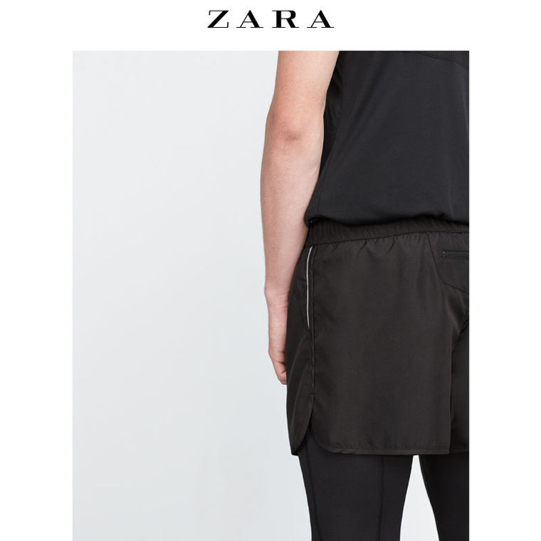 ZARA 男装 运动紧身短裤 08574300800