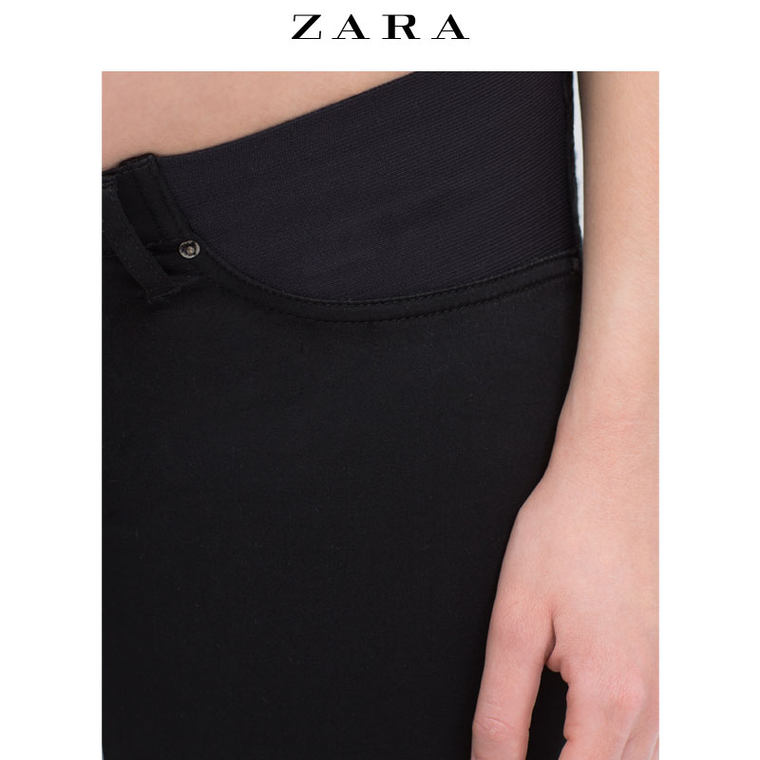 春夏折扣 ZARA 女装 妈咪款牛仔铅笔裤 09632047800