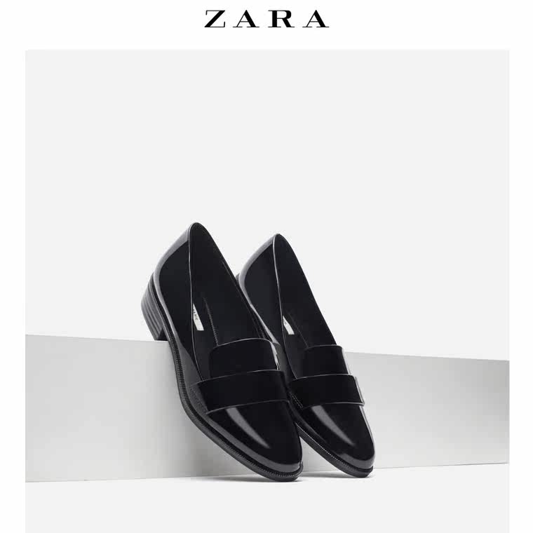 ZARA 女鞋 复古皮便鞋 16402001040