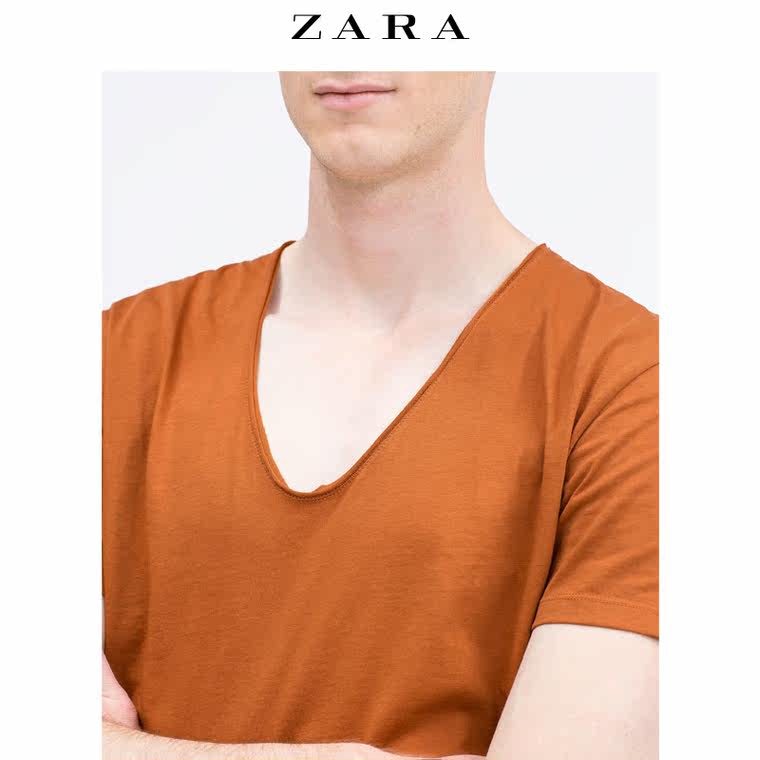 ZARA 男装 V 领 T 恤 00722306635