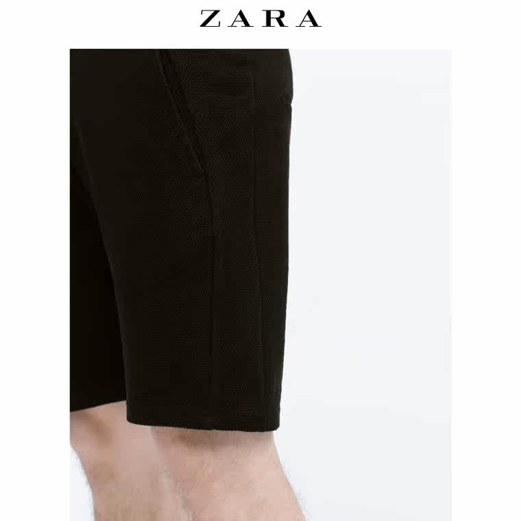 ZARA 男装 基本款珠地布百慕大短裤 01701413800