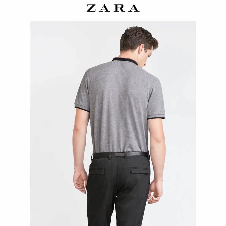 ZARA 男装 立领马球衫 08373305803