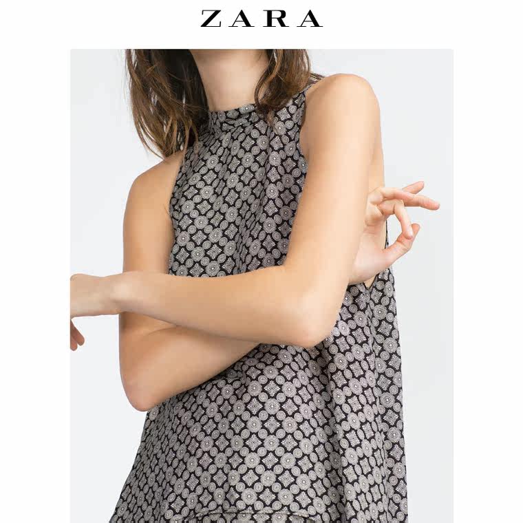 ZARA 女装 挂脖领上衣 07530603800