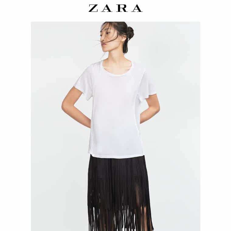 ZARA 女装 基本款街头 T 恤 01198221251