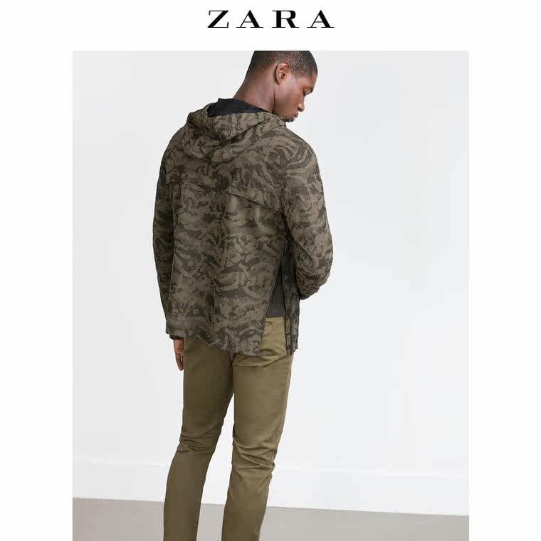 ZARA 男装 迷彩印花夹克 04341378505