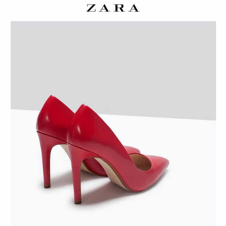 ZARA 女鞋 皮高跟鞋 16204001020