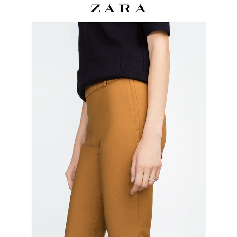 ZARA 女装 侧拉链饰长裤 07149241305