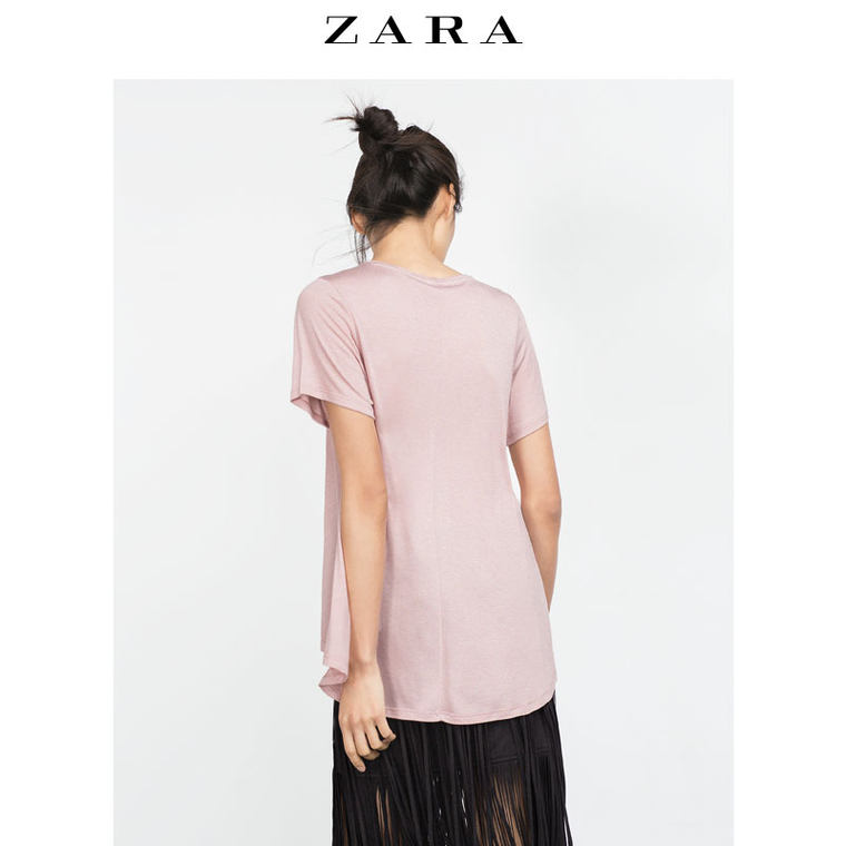 ZARA 女装 基本款街头 T 恤 01198221645
