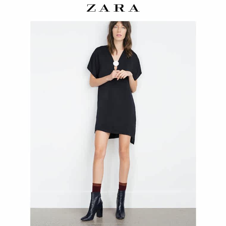 ZARA 女装 金属镶饰束腰外衣 05644252401