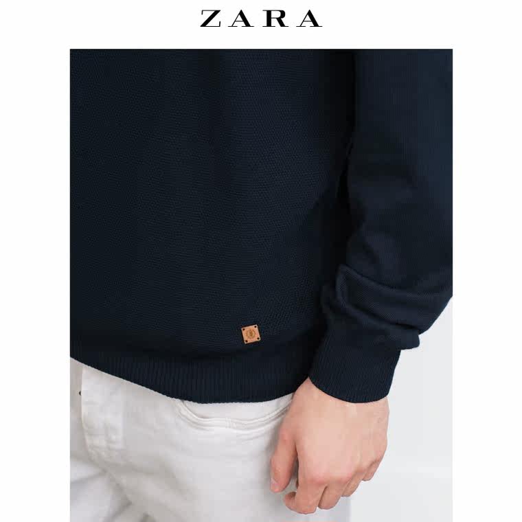 ZARA 男装 前半身纹理针织衫 00367340401